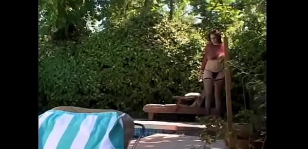  Lusty babe with amazing curves gets fucked by a huge stud outdoors